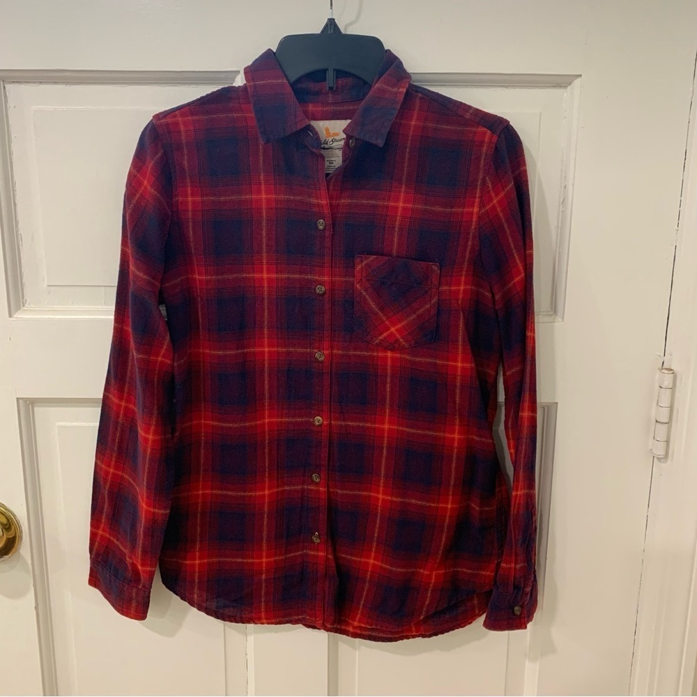 Field & Stream Women’s Button Down Flannel Lumberjack Camping Outdoors Small Top